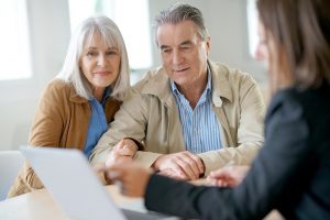 older couple with lawyer