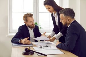trust litigation lawyer meeting
